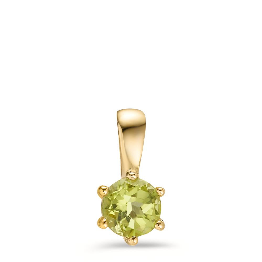 Ciondolo Oro giallo 375/9K Peridoto Ø5.5 mm