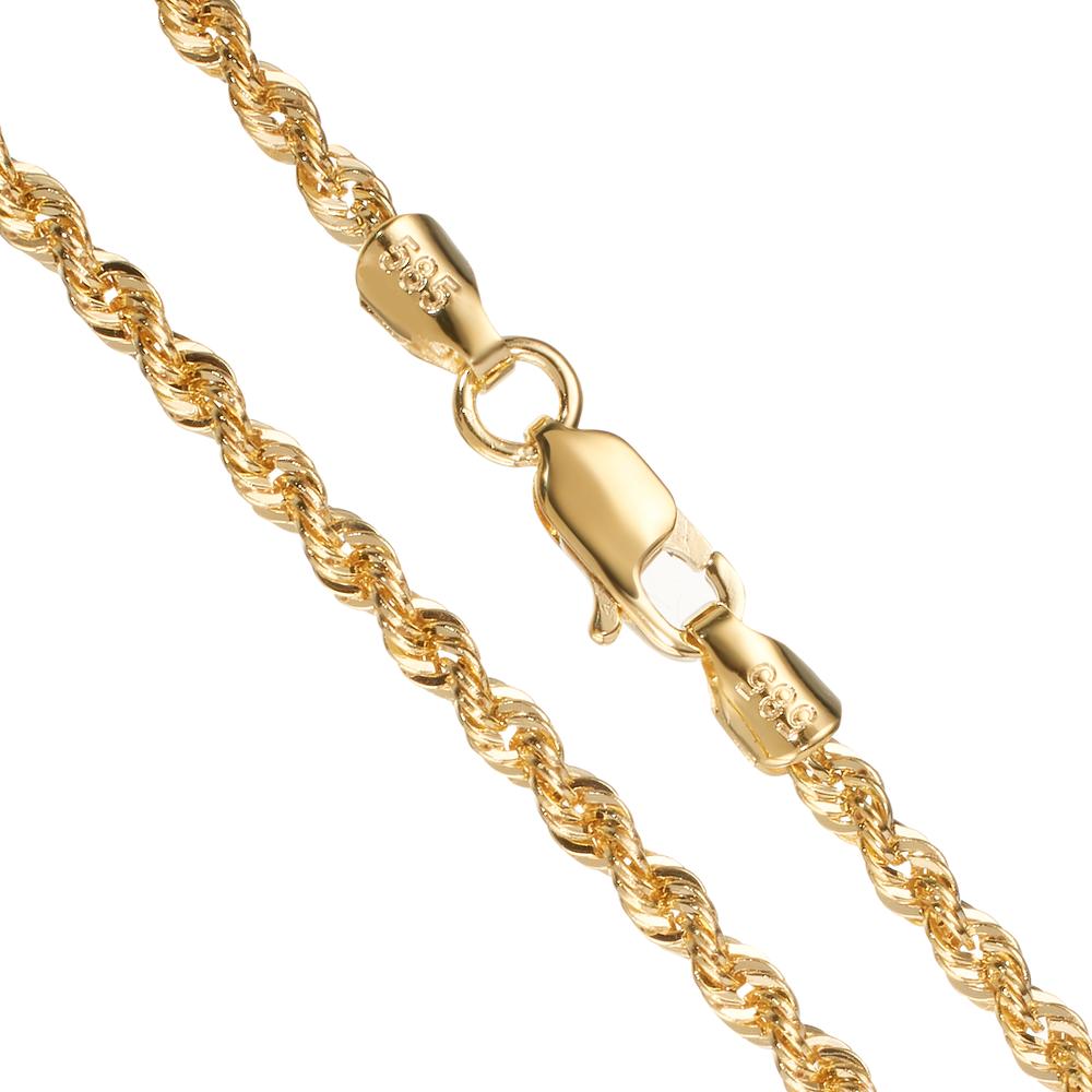 Collier Or jaune 14K 42 cm Ø2 mm