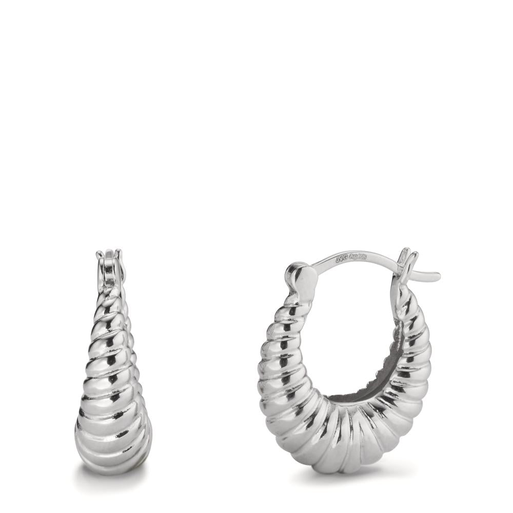 Hoop earrings Silver Rhodium plated