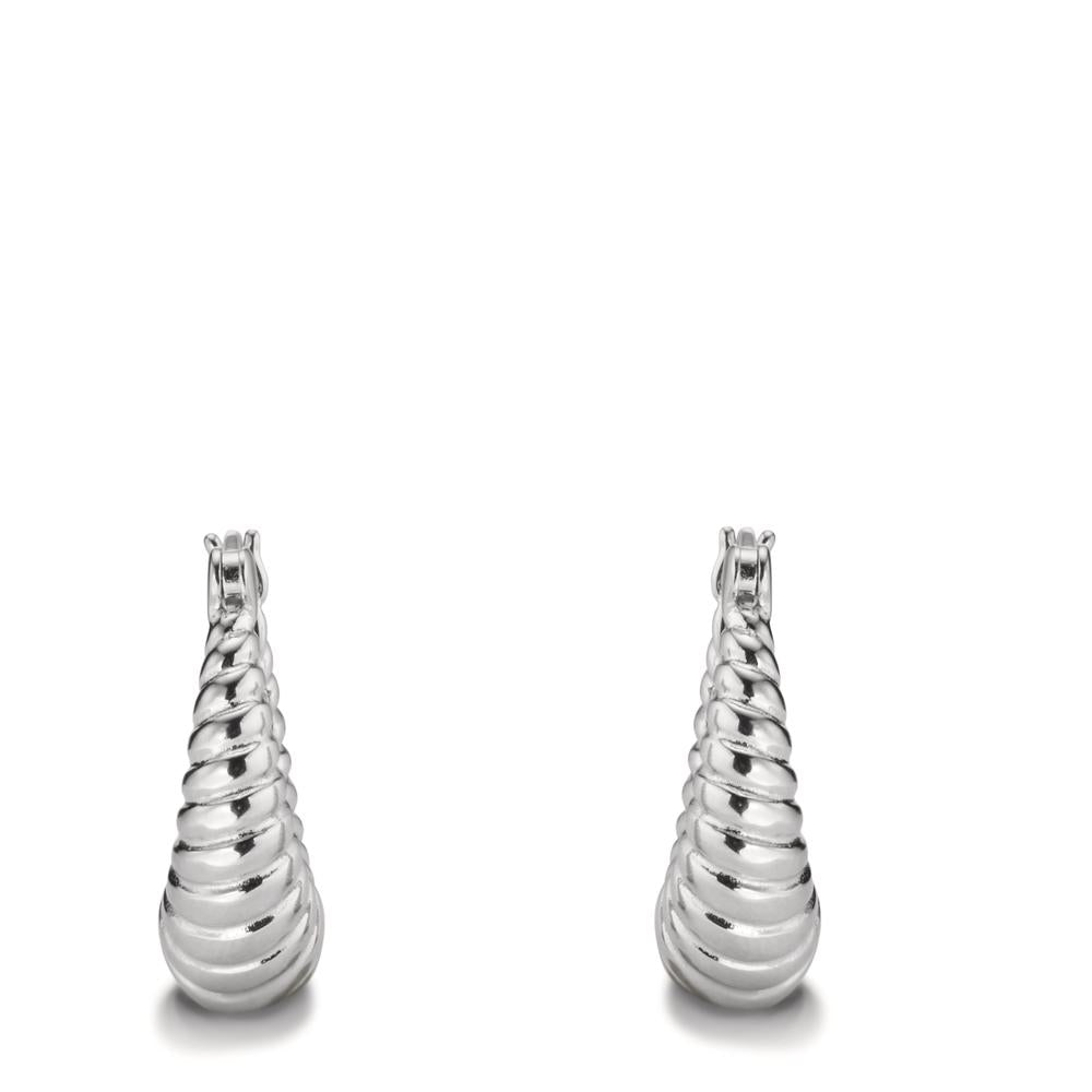 Hoop earrings Silver Rhodium plated